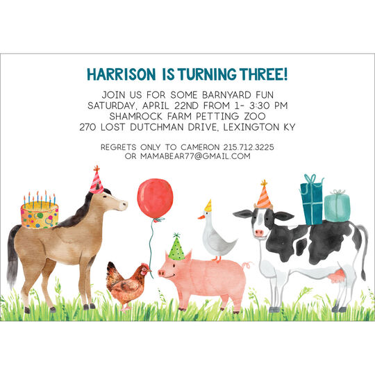 Barnyard Invitations